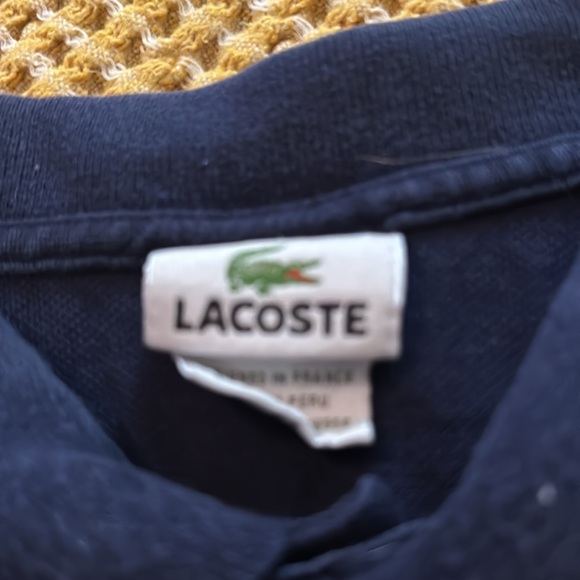 Lacoste Men's Short Sleeve Pima Jersey Interlock Regular Fit Polo Shirt 6 - Picture 3 of 3